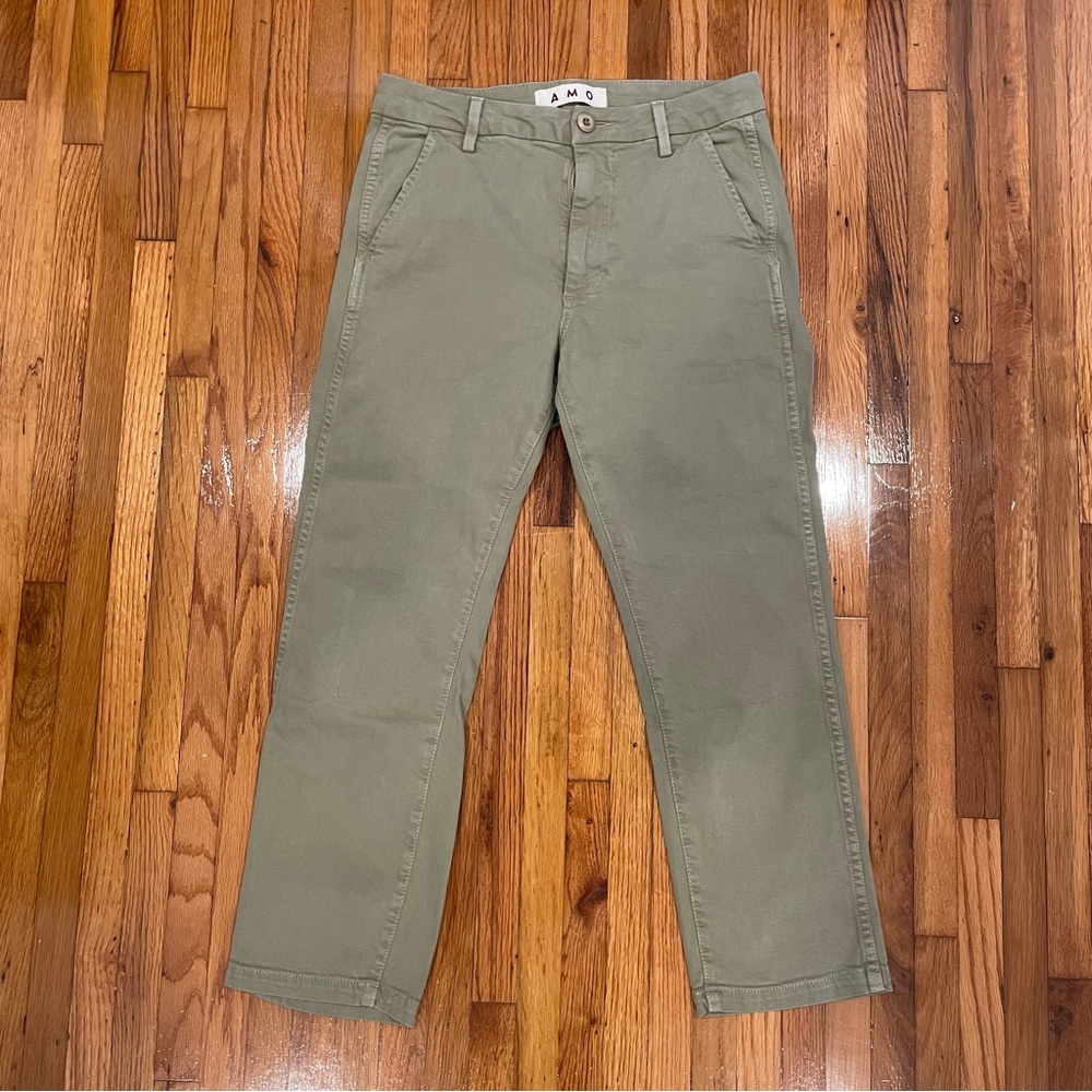 AMO Green Chinos Versatile Cotton Twill women’s size 25